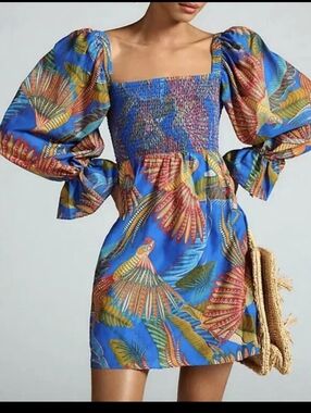 farm rio passion wrap mini dress Passion Wrap Mini Dress